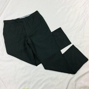 Tommy Hilfiger Strap Dress Pants 32 Gray Pinstripe